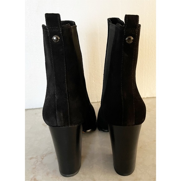 Coach Odelle Black Suede High Heel Ankle Boots 7 NWT - Picture 3 of 10